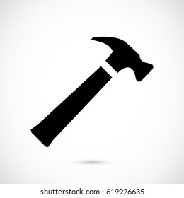hammer icon stock vector illustration flat design