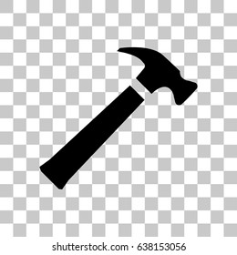 hammer icon stock vector illustration flat design