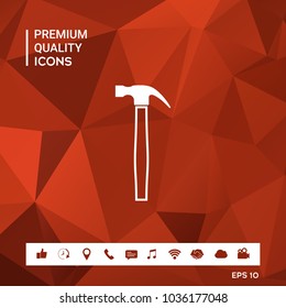 Hammer icon symbol