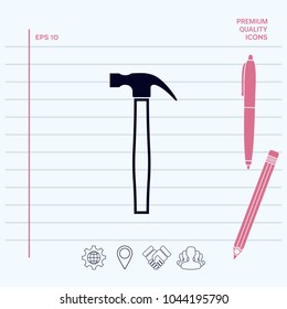 Hammer icon symbol