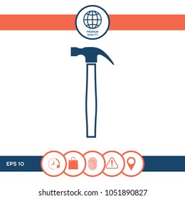 Hammer icon symbol