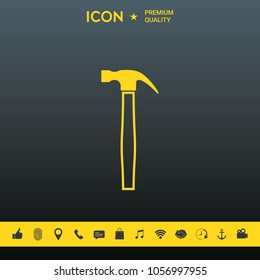 Hammer icon symbol