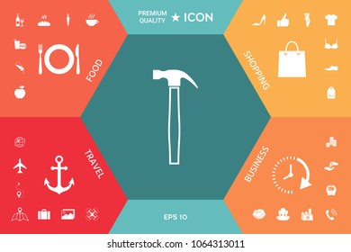 Hammer icon symbol