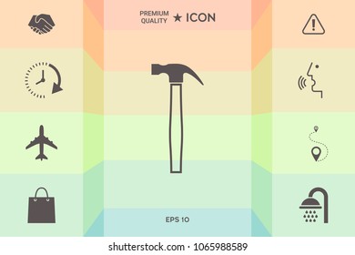 Hammer icon symbol