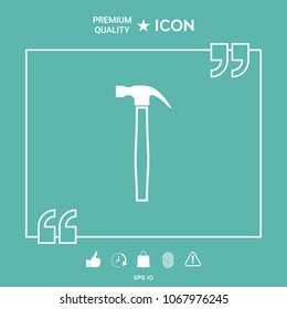 Hammer icon symbol