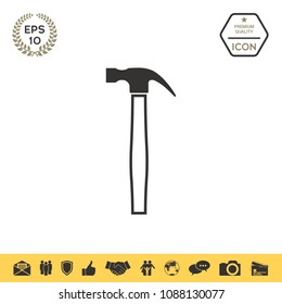 Hammer icon symbol