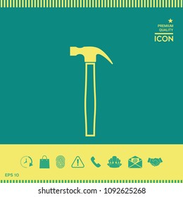 Hammer icon symbol