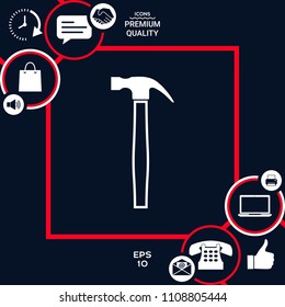 Hammer icon symbol