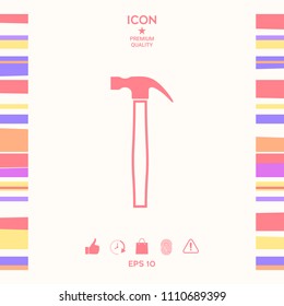 Hammer icon symbol
