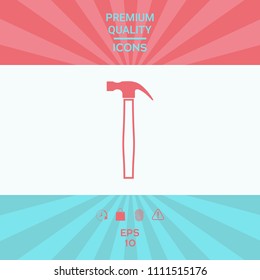 Hammer icon symbol