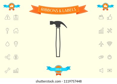 Hammer icon symbol