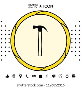 Hammer icon symbol