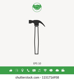 Hammer icon symbol