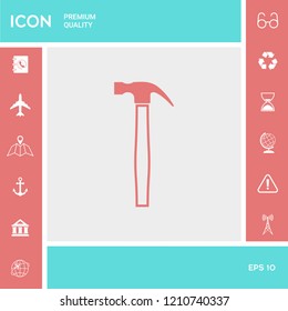 Hammer icon symbol