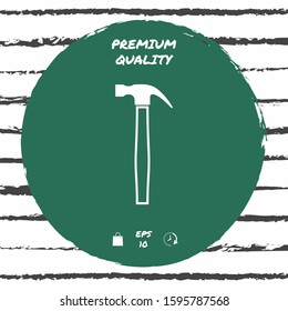 Hammer icon symbol. Graphic elements for your design