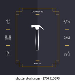 Hammersymbol. Grafische Elemente für Ihr Design