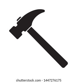 Hammer icon, hammer symbol, vector.