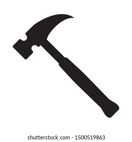 Hammer icon, hammer symbol, vector.