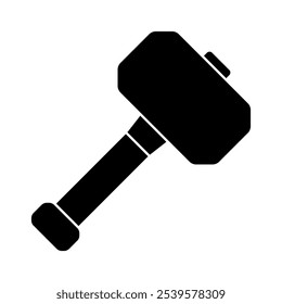 Hammer icon, hammer symbol, vector illustration on white background.