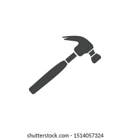 hammer icon template color editable. hammersymbol vector sign isolated on white background.