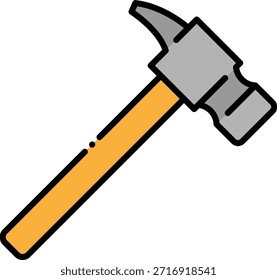 Hammer Icon Tool for Construction and Carpentry