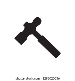 hammer icon in trendy flat style 