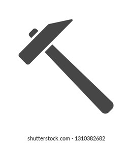 Hammer Icon in trendy flat style isolated on white background, for your web site design, app, logo, UI. Vector illustration.