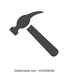 Hammer Icon in trendy flat style isolated on white background, for your web site design, app, logo, UI. Vector illustration, EPS10.