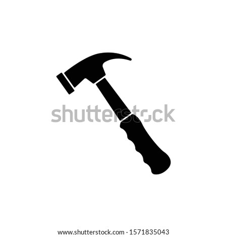 Hammer icon in trendy flat style isolated on white background. Symbol for your web site design, logo, app, UI. Vector illustration, EPS