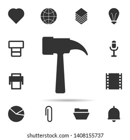 hammer  icon. Universal set of web for website design and development, app development