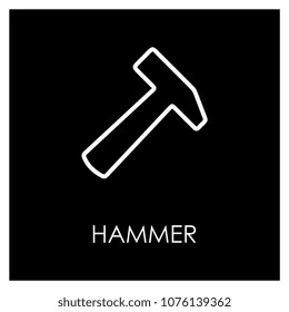 hammer icon vector