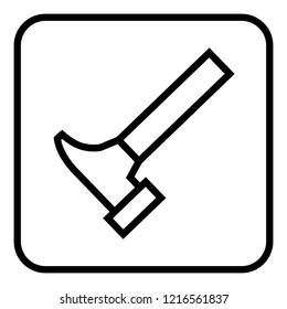 Hammer icon vector.