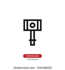 Hammer icon vector