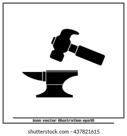 Hammer Icon Vector.