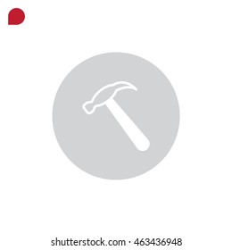 Hammer Icon Vector.