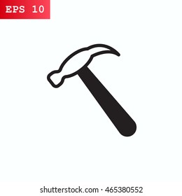 Hammer Icon Vector.