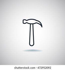 Hammer Icon Vector.