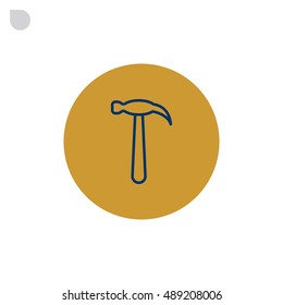 Hammer Icon Vector.