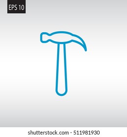 Hammer Icon Vector.