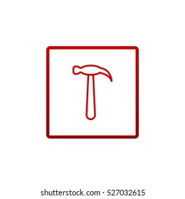 Hammer Icon Vector.