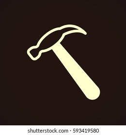 Hammer Icon Vector.