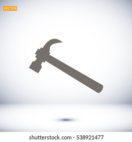 hammer icon, vector best flat icon, EPS