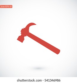 hammer icon, vector best flat icon, EPS
