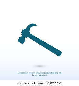 hammer icon, vector best flat icon, EPS