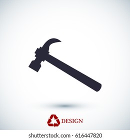 hammer icon, vector best flat icon, EPS