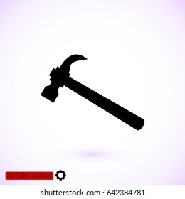 hammer icon, vector best flat icon, EPS
