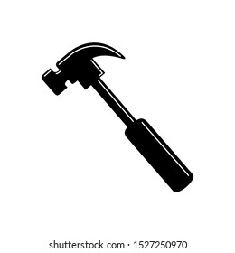 Hammer Icon Vector. build illustration symbol. carpentry sign or logo.
