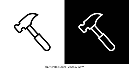 Hammer icon vector collection. vector sign illustration