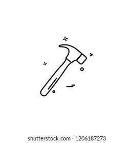 hammer icon vector design