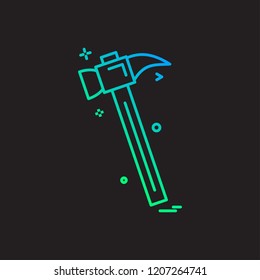 hammer icon vector design